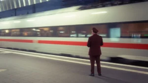 Чоловік, що застряг під поїздом