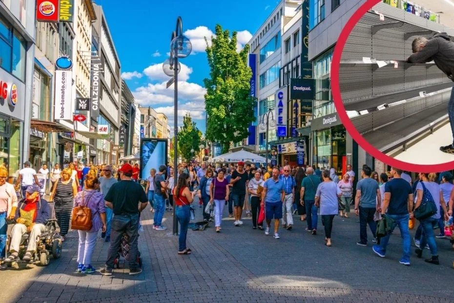 Німецька мережа дискаунтерів на межі банкрутства: під загрозою закриття сотні магазинів. На фото: Люди проходять через центр Кельна, Німеччина